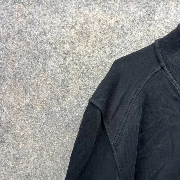 Robert Graham Bomber Jacket Men Large Black Purple Full Zip Classic Fleece Rare - Picture 7 of 13